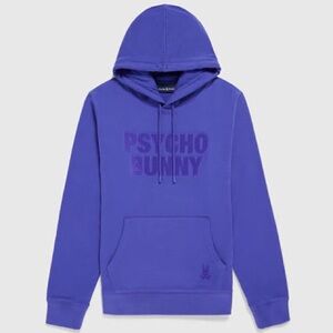 Psycho Bunny Purple Hoodie Mens Size Small Santa Cruz Logo Streetwear Sweatshirt